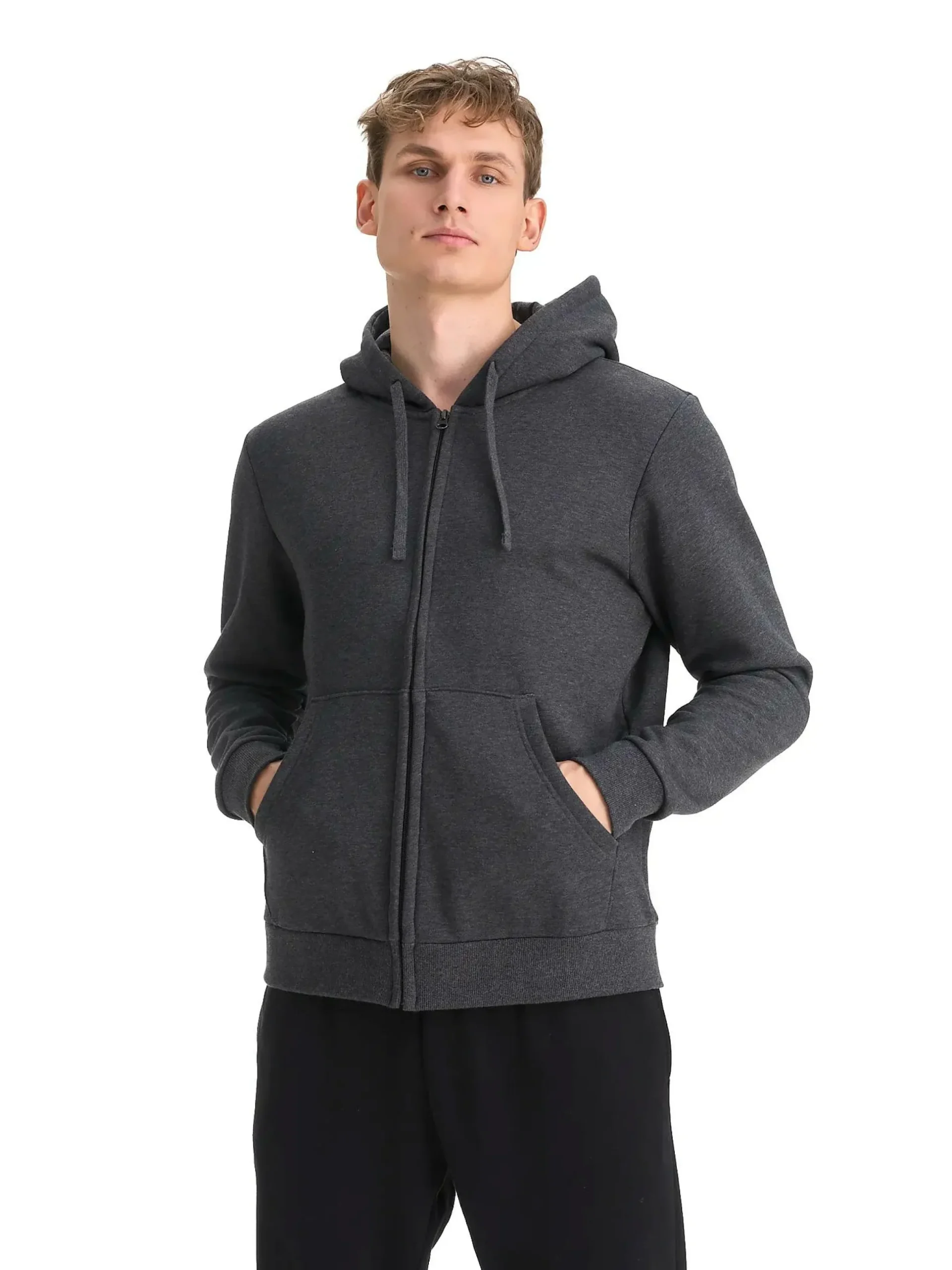 basic zip hood m