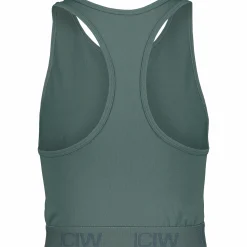 define seamless logo cropped tank top