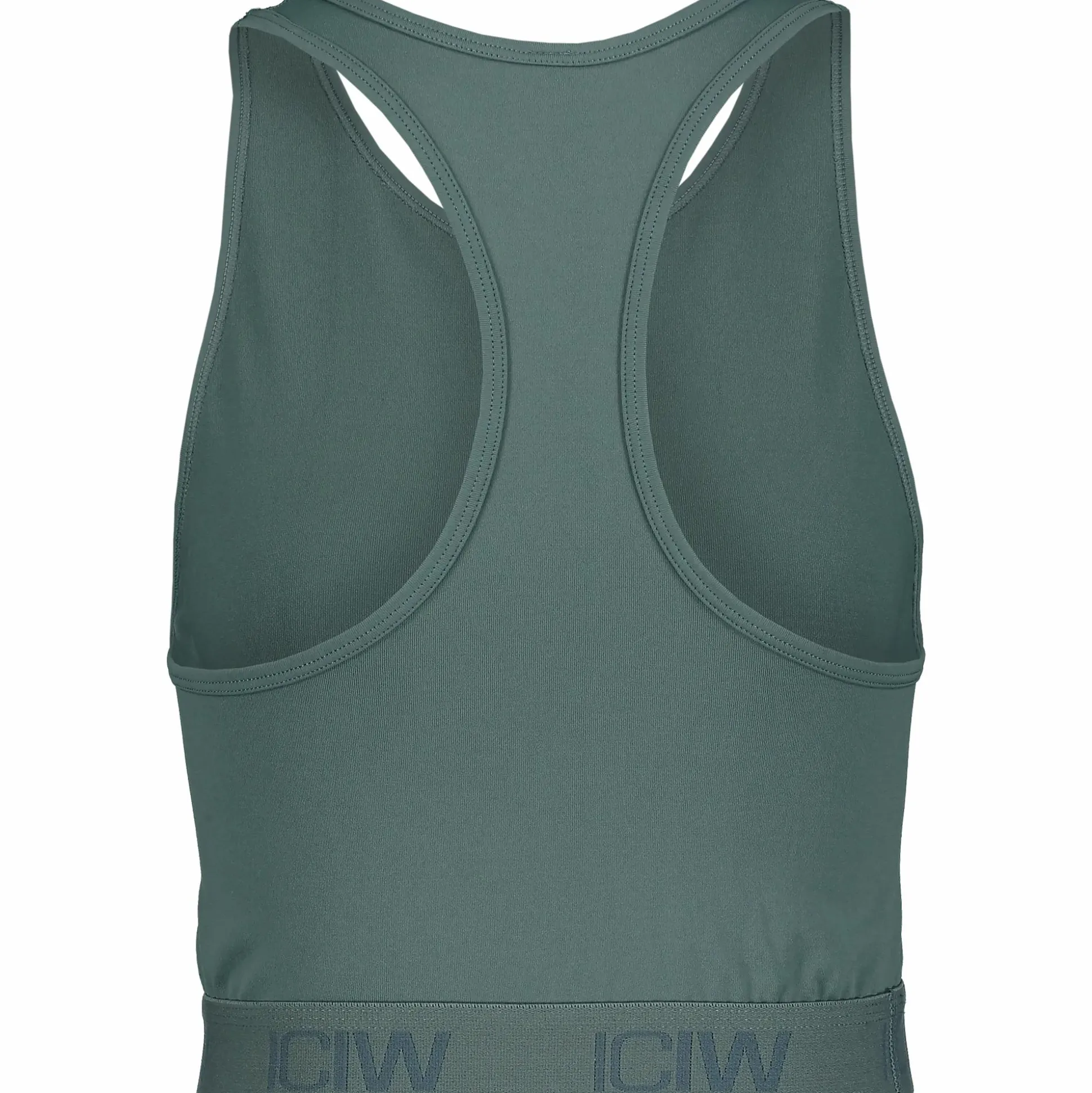 define seamless logo cropped tank top