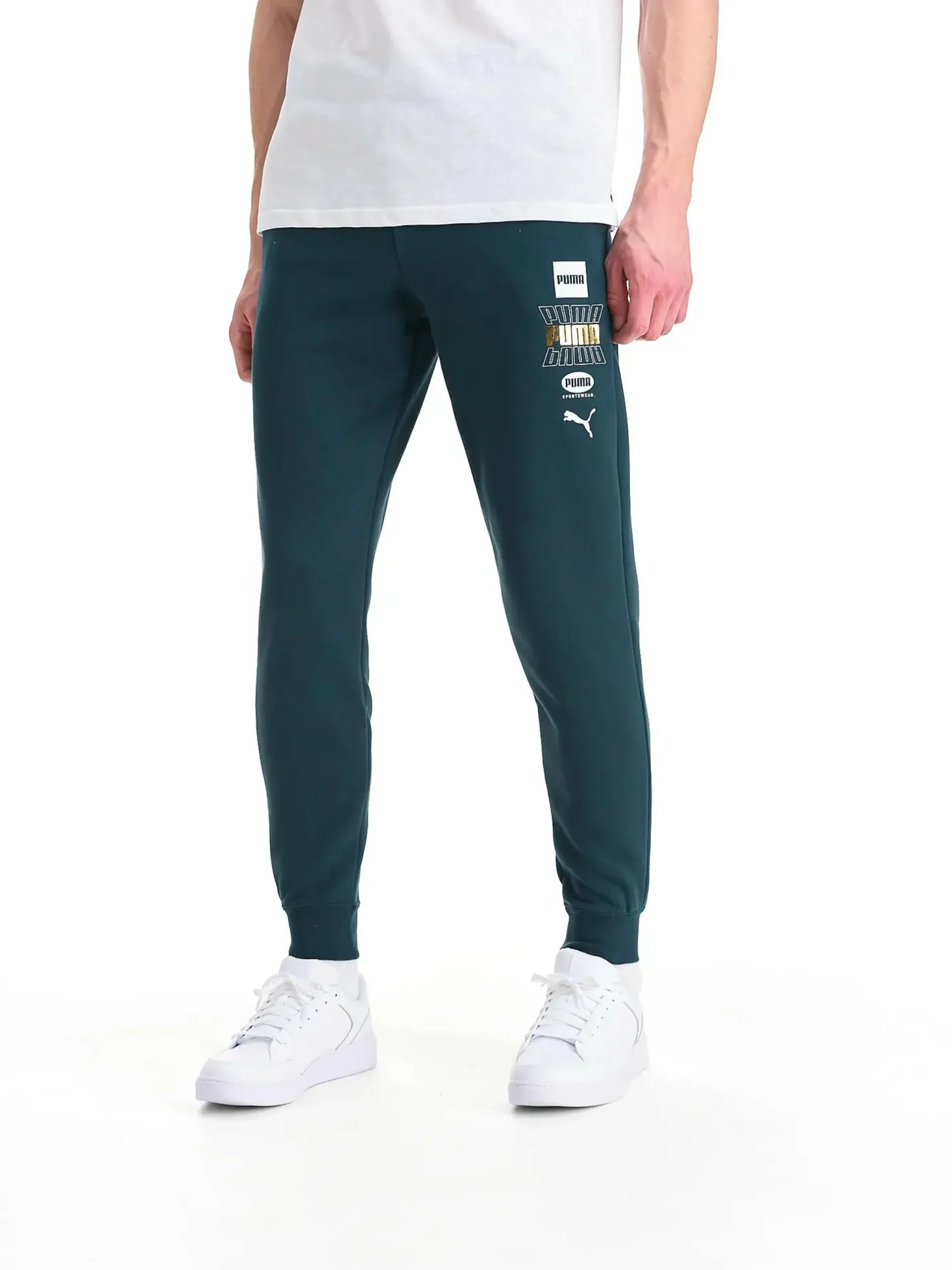 ess logo lab holiday pants m