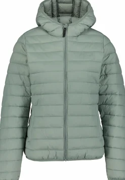 padded hood jacket w